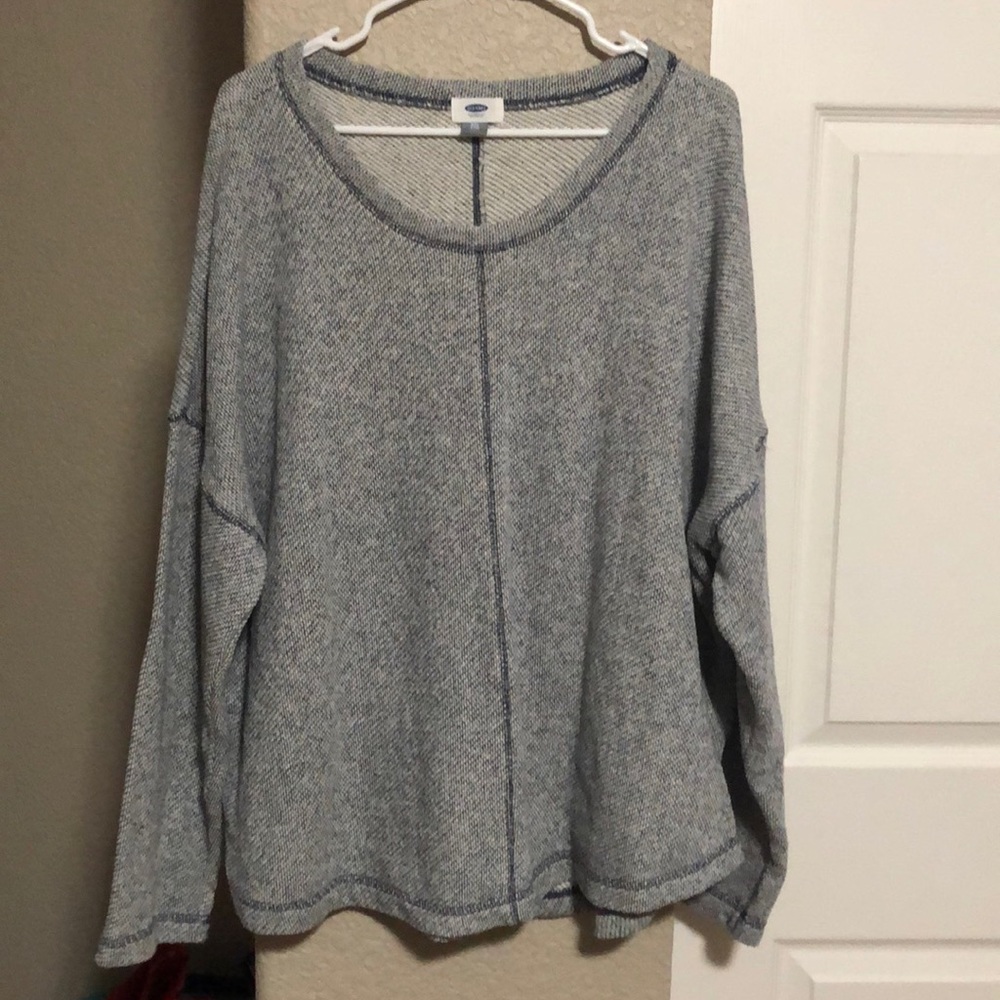 Old Navy heavy blue thick top